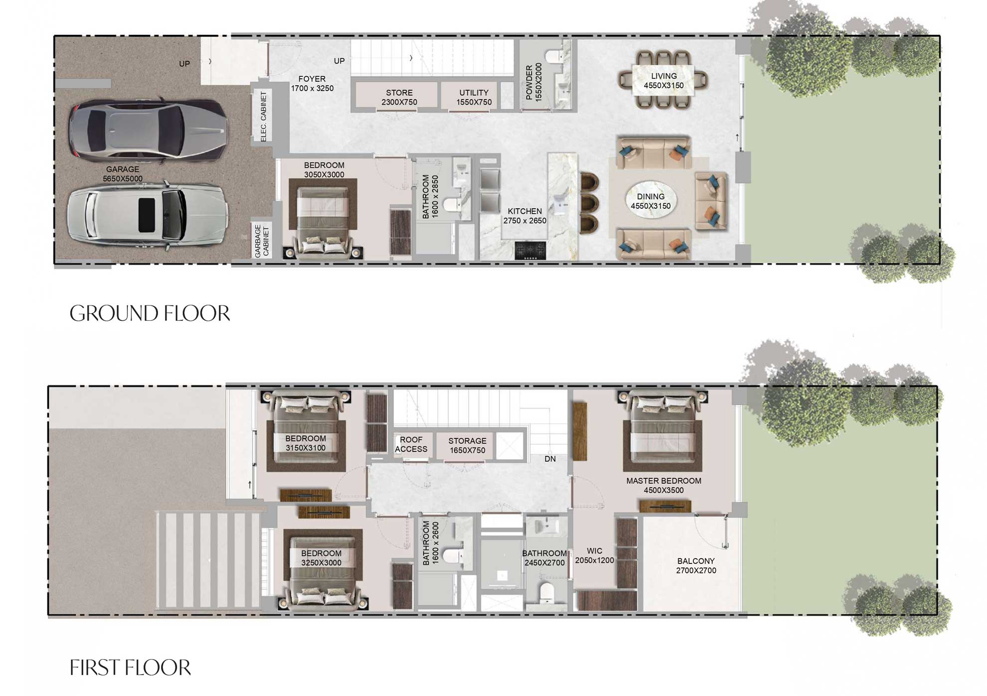 2520.2sqft-Floorplan-4BedroomTownhouse-TypeA_BrooksSobhaSanctuary