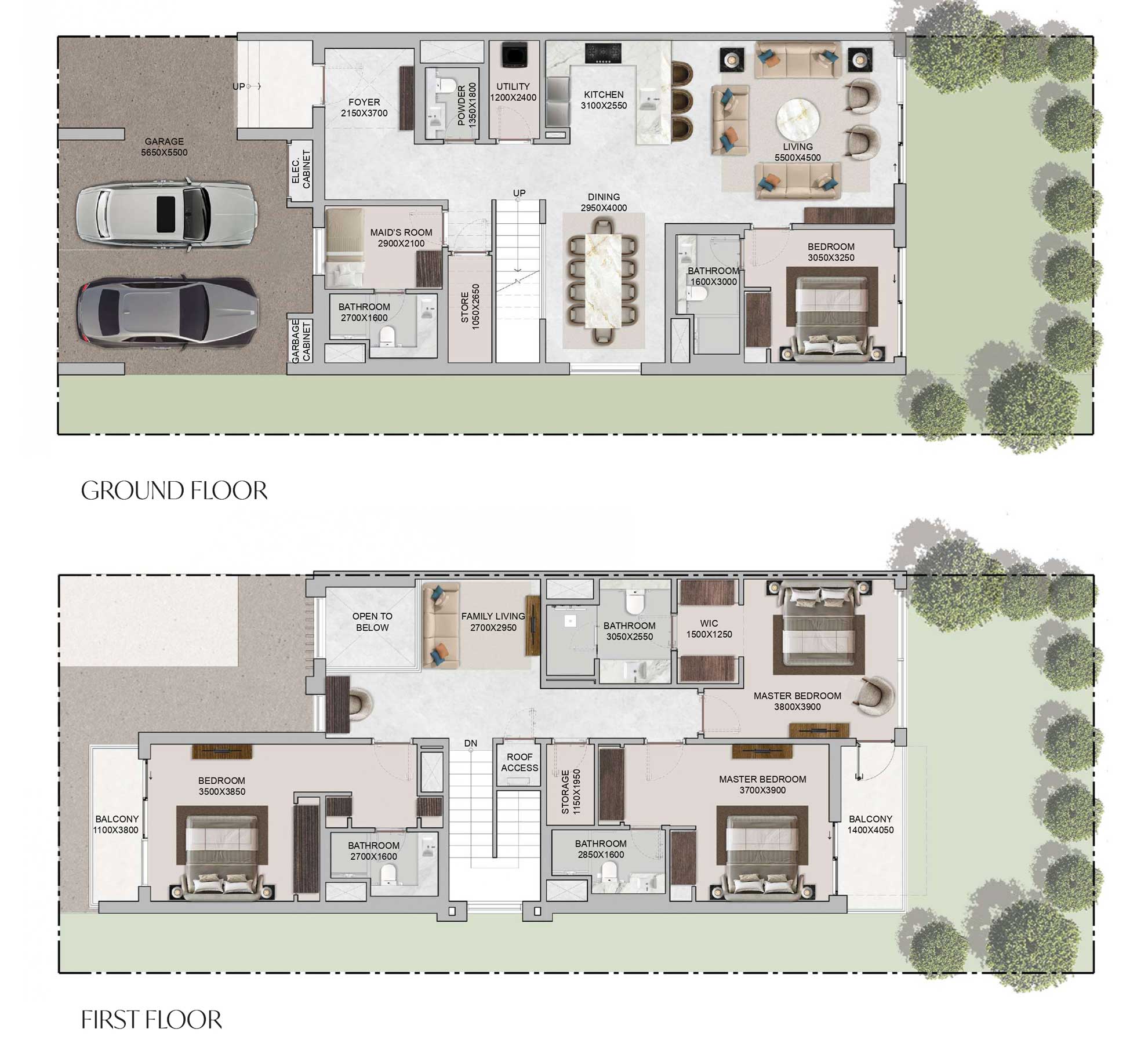 3430sqft-Floorplan-4BedroomTownhouse-TypeC_BrooksSobhaSanctuary