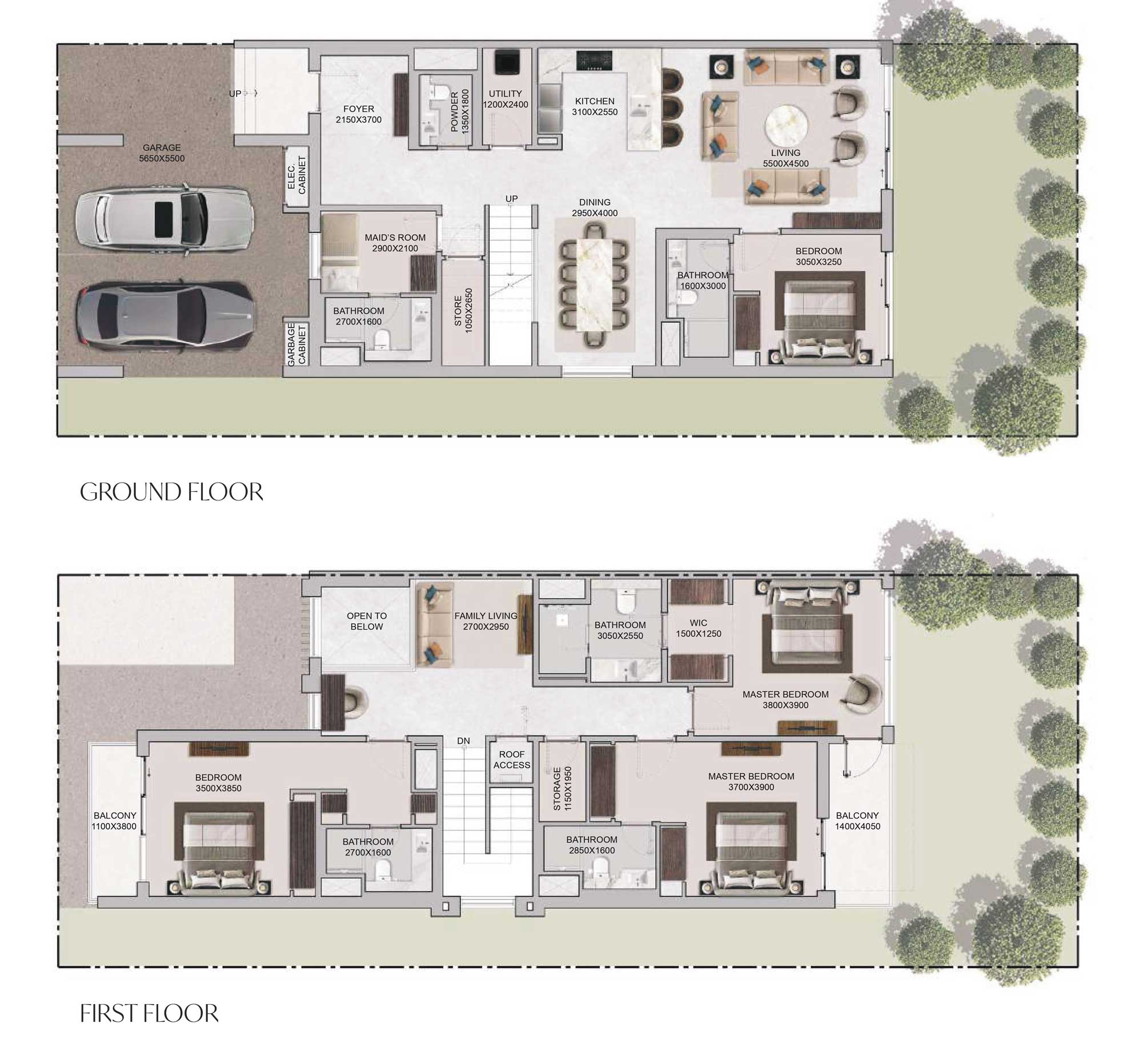 3431sqft-Floorplan-4BedroomGardenVilla-TypeC_TheGreens-SobhaSanctuary